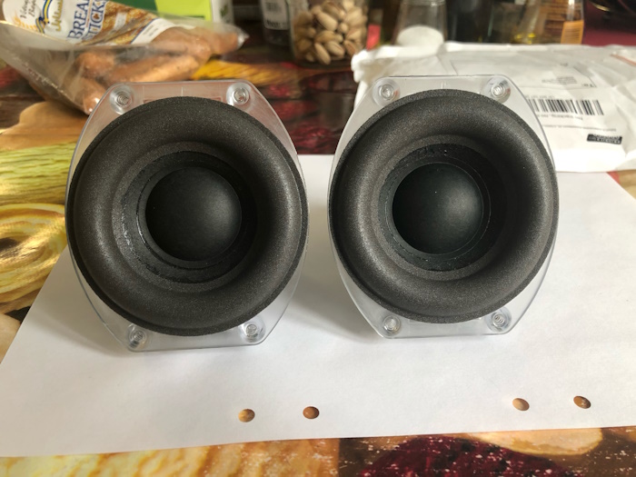 Overhauling JBL Atlas woofer: after repair, with new spider & new foam surround