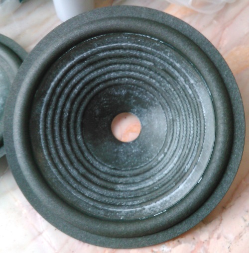platte lap foam, rond, vlak geperst, voor luidspreker reparatie