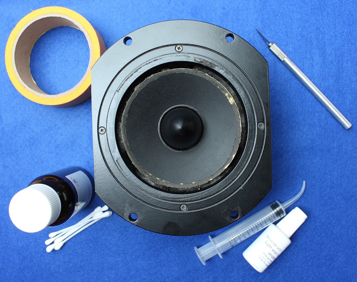 Nieuwe foamrand voor Genelec M604289631 woofer - benodigde hulpmiddelen