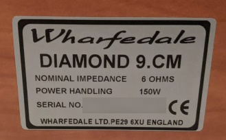 Wharfedale Diamond 9.CM Sticker