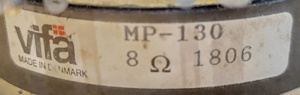 Vifa MP-130 sticker