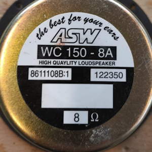 ASW WC150–8A Woofer (Sticker)