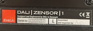 DALI ZENSOR 1 Sticker