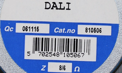 Dali tweeter Qc 061115 Cat.no 810506 Z 8/6 O