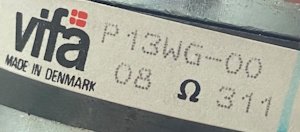 Vifa P13WG-00 sticker